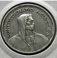 Moneta 5 franków Szwajcaria 1932r