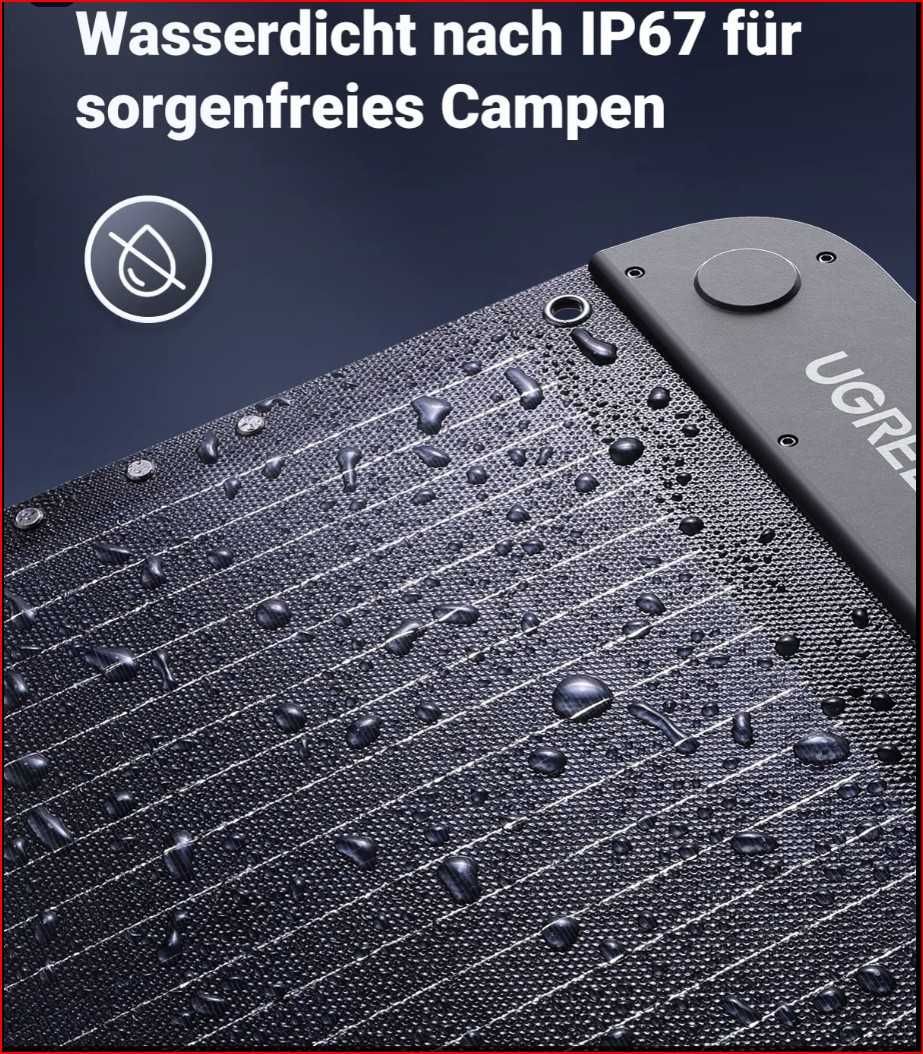 Нові 2 сонячні панелі Ugreen Solar Panel SC100 100W IP67 MPPT XT60+MC4