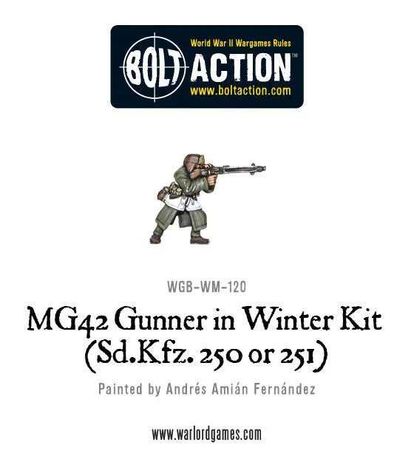 Bolt Action German Winter MG 42 Gunner