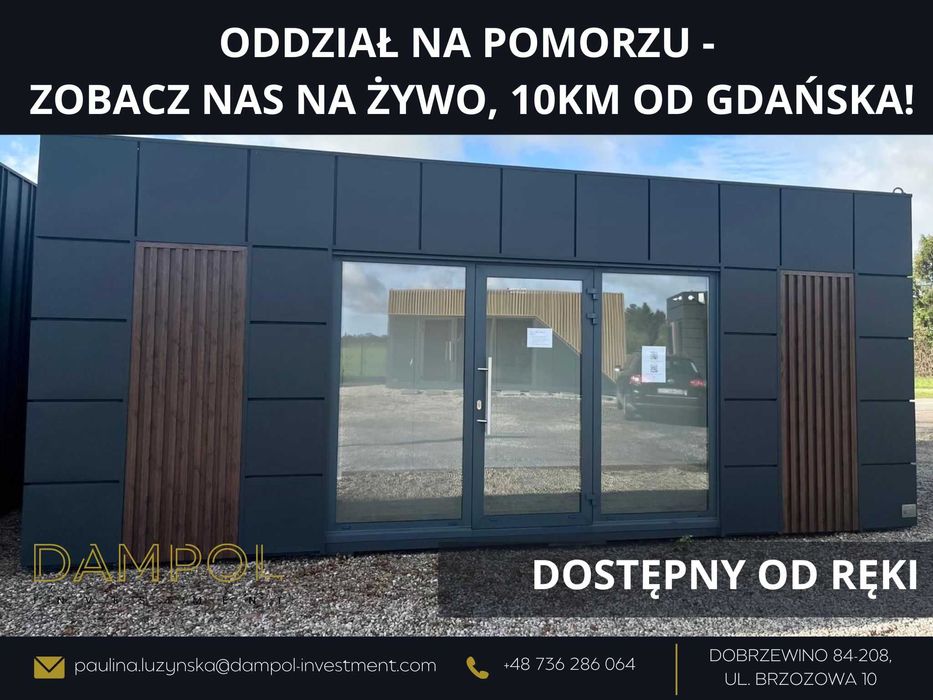 Nowoczesny pawilon biurowy 7X3/21m2/Biuro/sklep/mobilny/domek