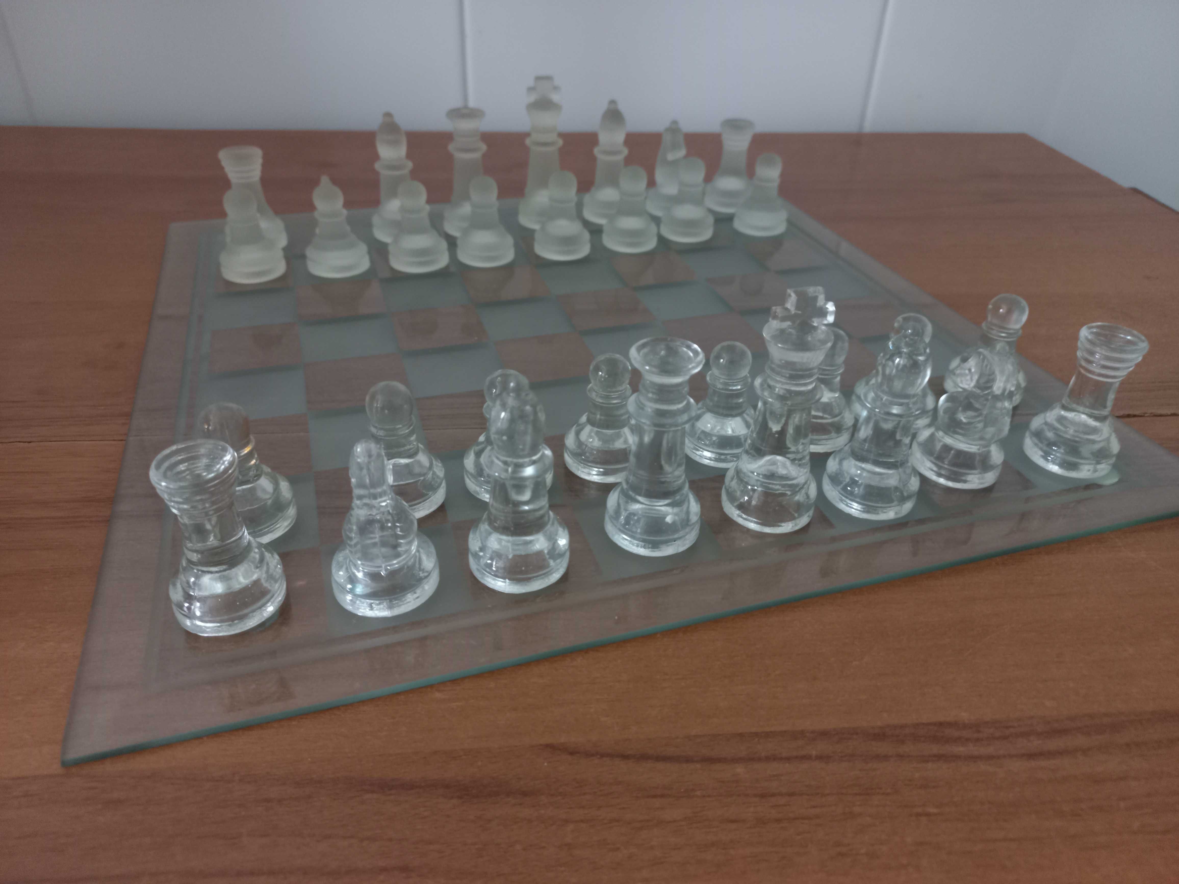 Tabuleiro xadrez de vidro