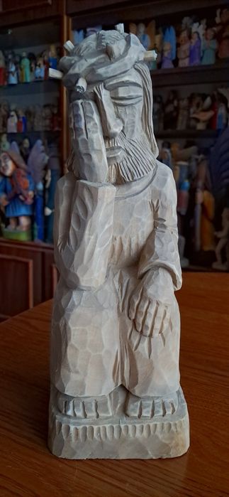 Chrystus frasobliwy rzeźba ludowa