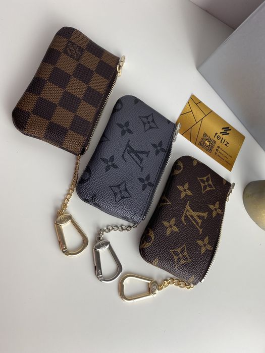 Etui portfel do kluczy skórzany Louis Vuitton skora naturalna