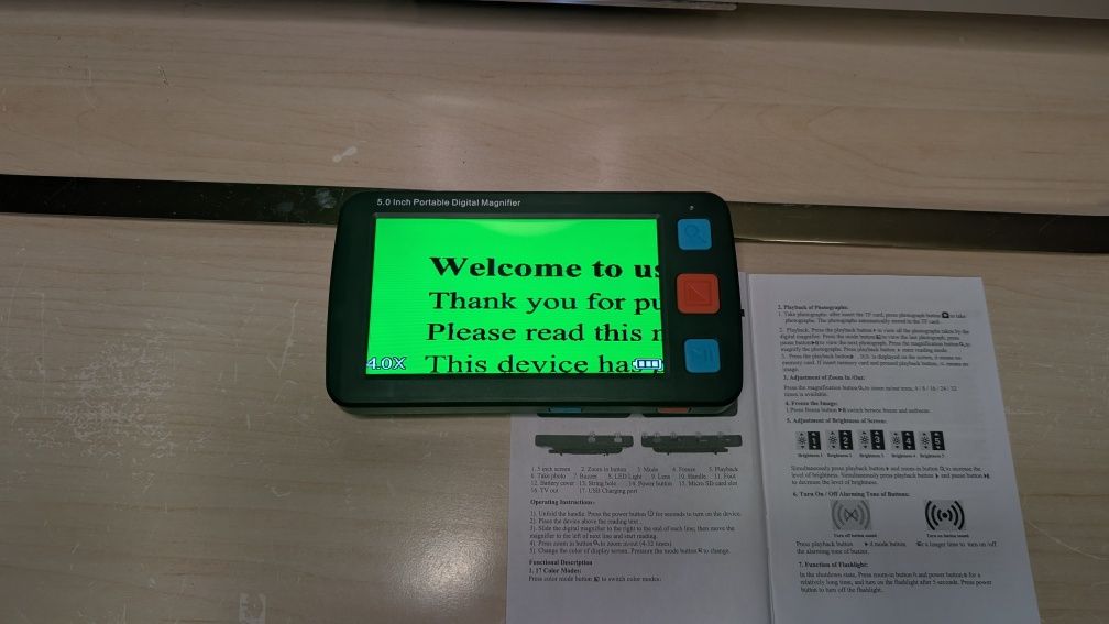 Dla seniora lupa cyfrowa - 5.0 inch portable digital magnifier