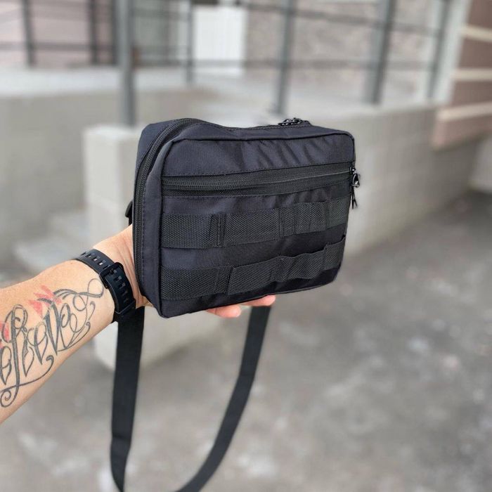 Тактична нагрудна сумка чоловіча через плече PUSHKA бананка слинг