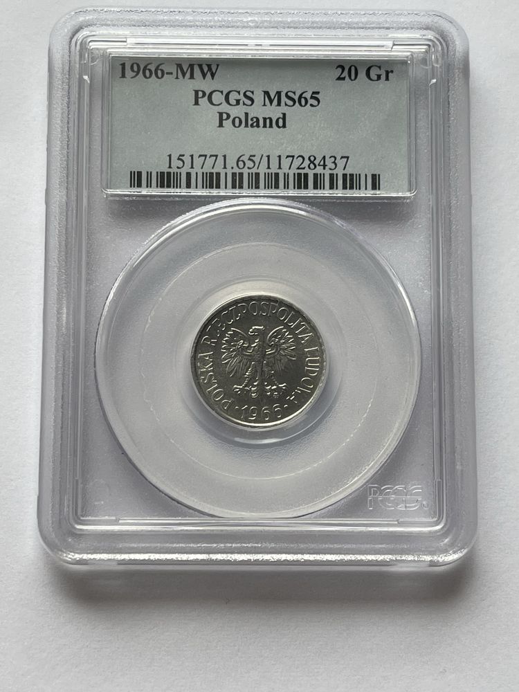 20 groszy 1966 PCGS MS65