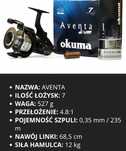 Kołowrotek karpiowy Okuma Aventa 2 sztuki