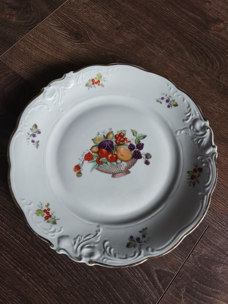 Patera talerz PRL porcelana Wałbrzych