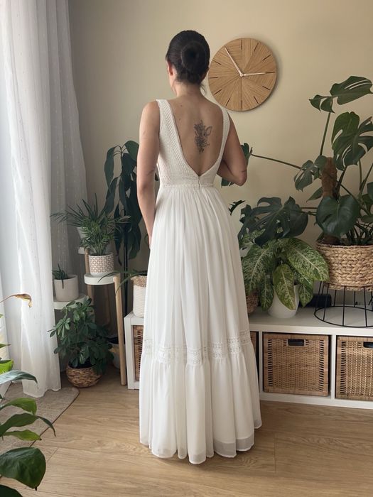 Suknia ślubna 36 | boho | zwiewna | wloska