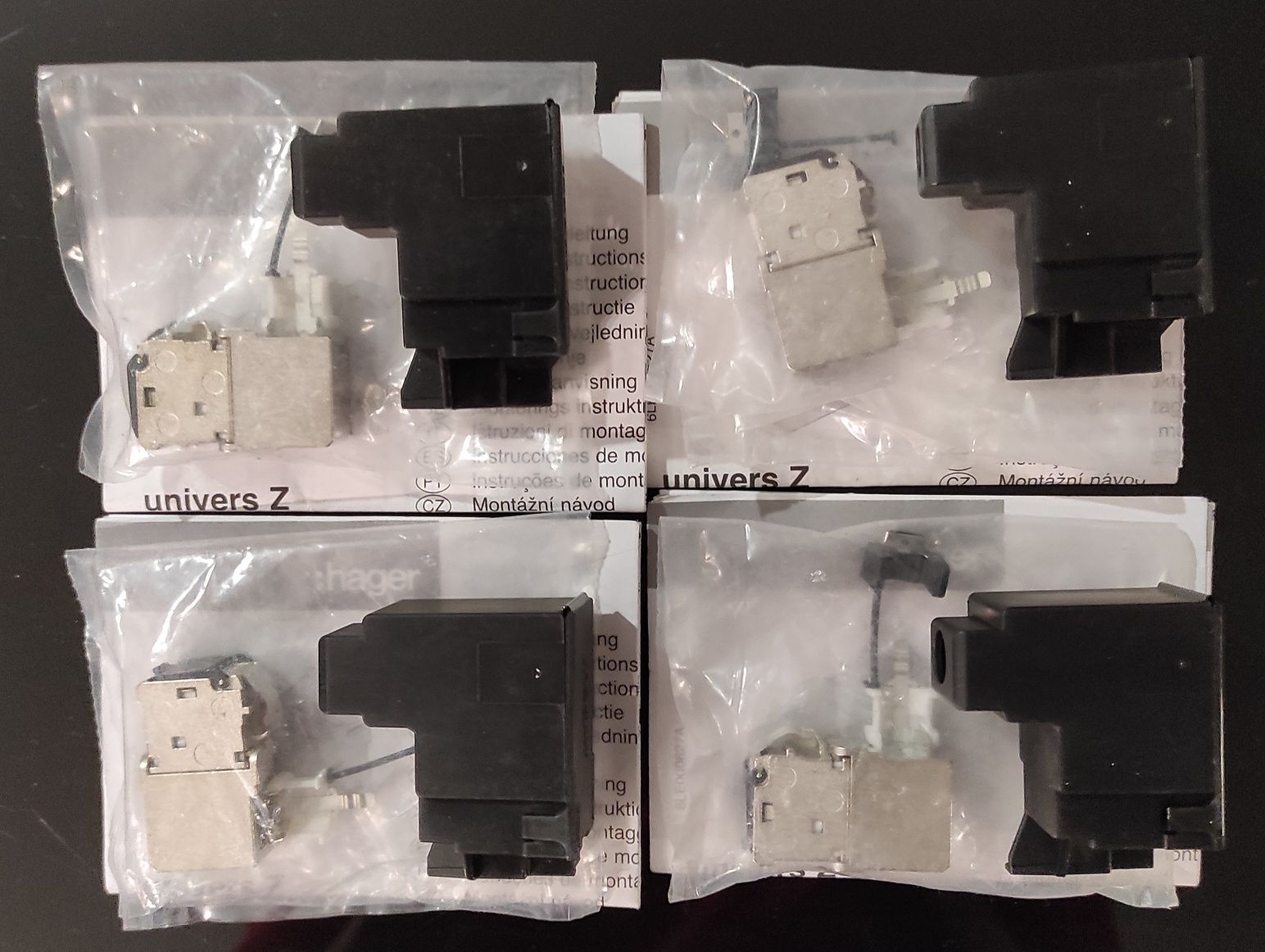 Gniazdo rj45 hager