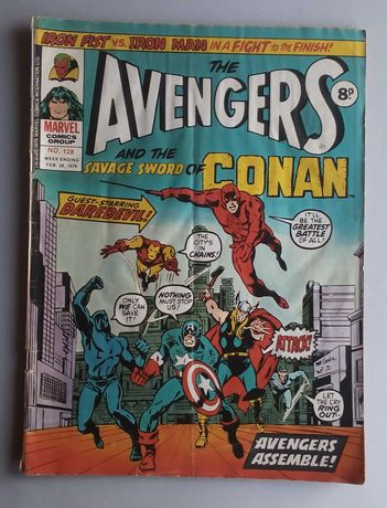 the avengers iron fist vs. iron man marvel comics