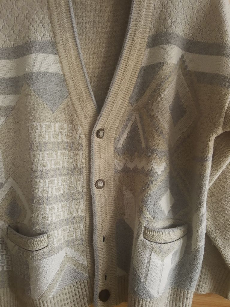 Sweter męski rozpinany