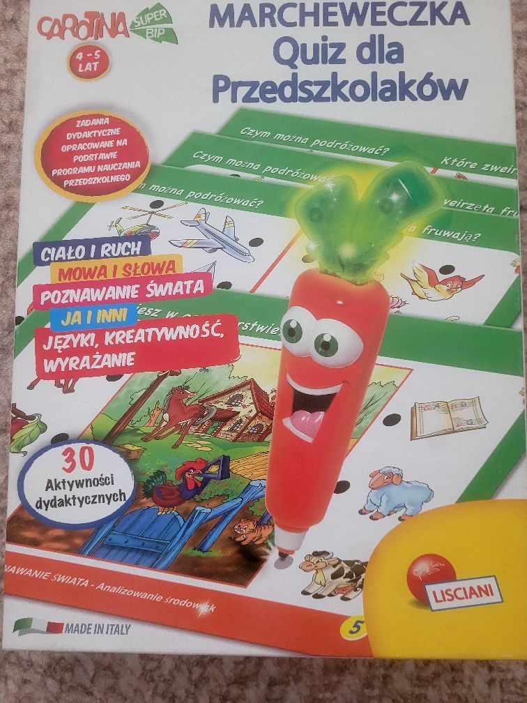 Marchewka Karotka Quiz dla przedszkolaków 4-5 lat