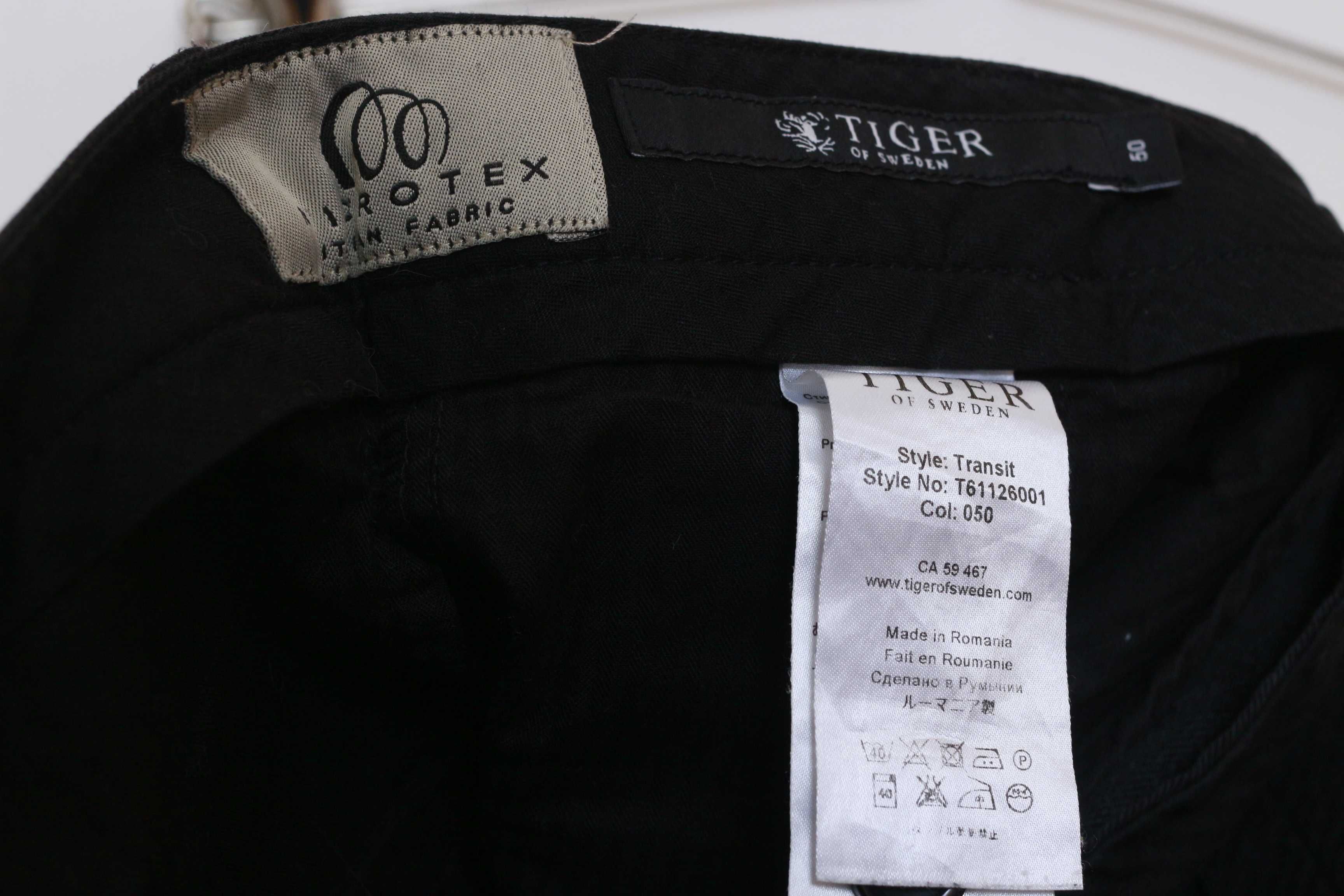 Spodnie jeans czarne Black Tiger Transit Italy Sweden Microtex