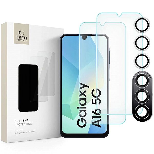 Szkło hartowane Tech-Protect Supreme Set na Samsung Galaxy A16/4G / 5G