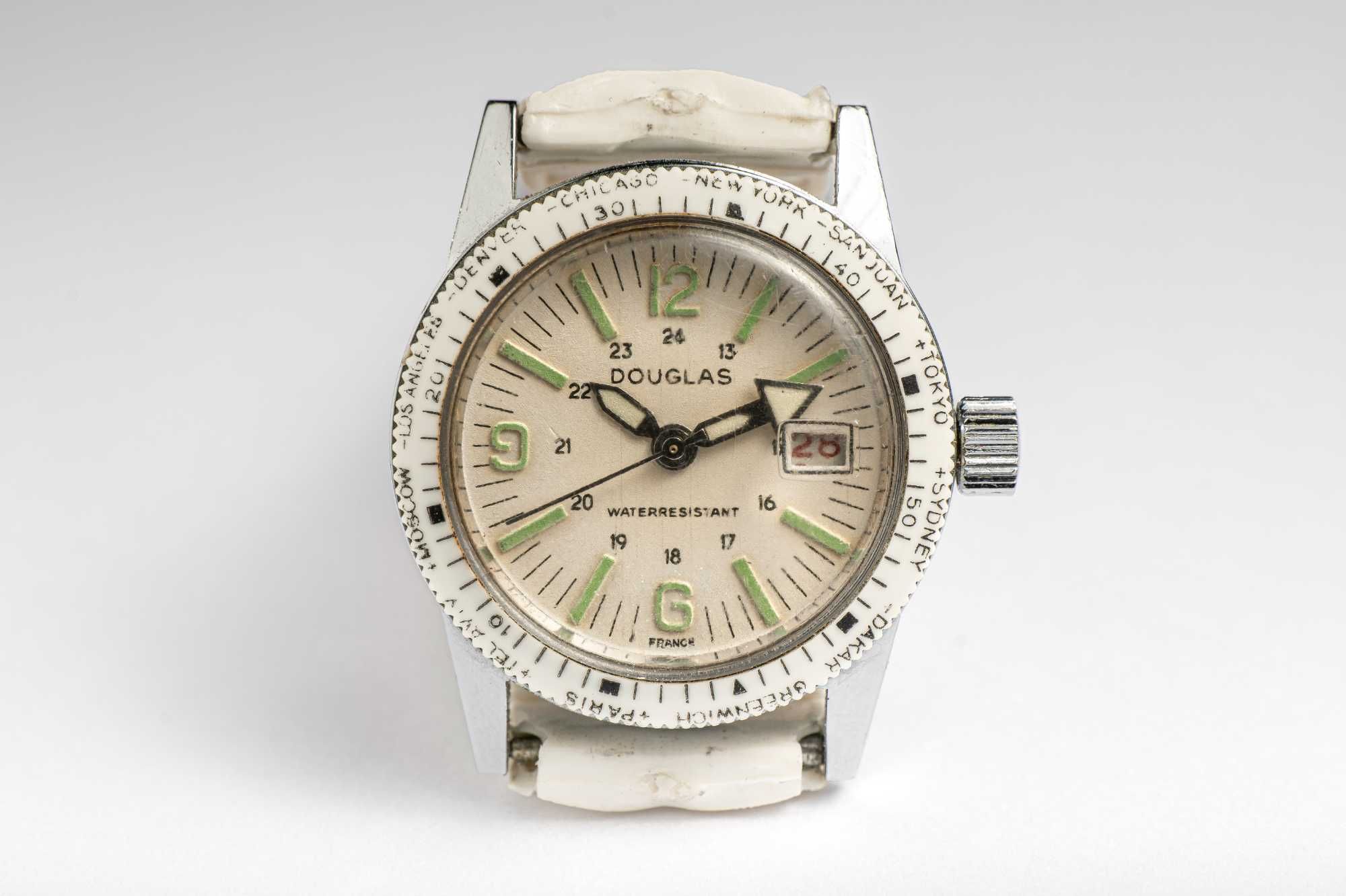 Zegarek Douglas, nurek/diver lata 70 Francja