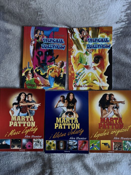 zestaw książek z serii marta patton tropiciele złoczyńców alex hunter