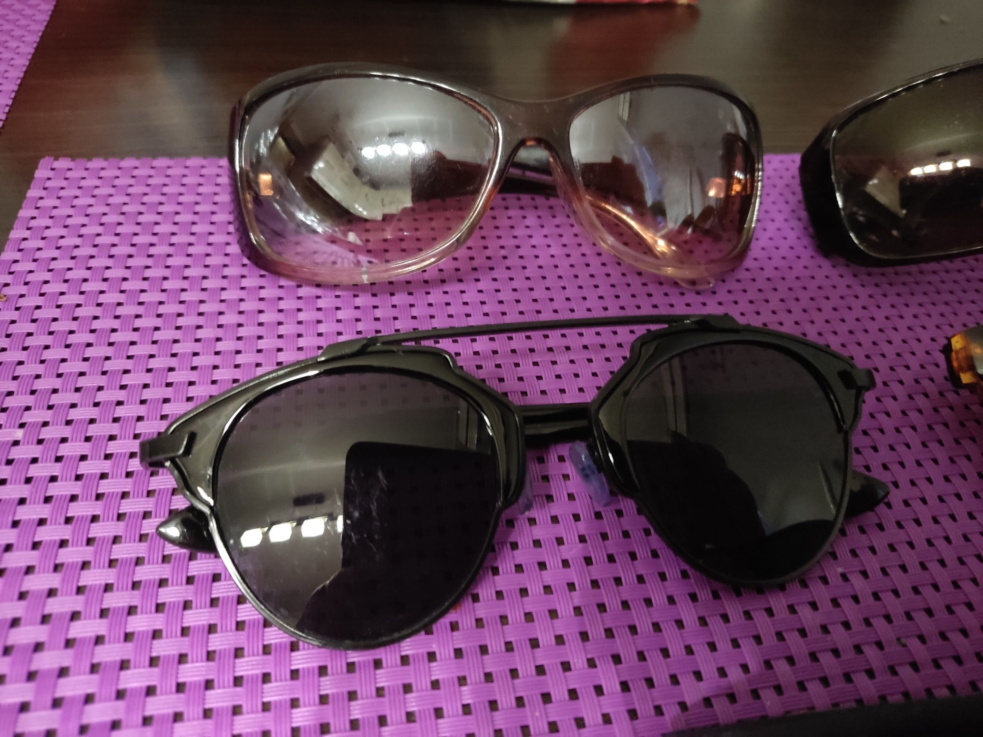 Okulary przeciwsłoneczne damskie zestaw 6 sztuk modne