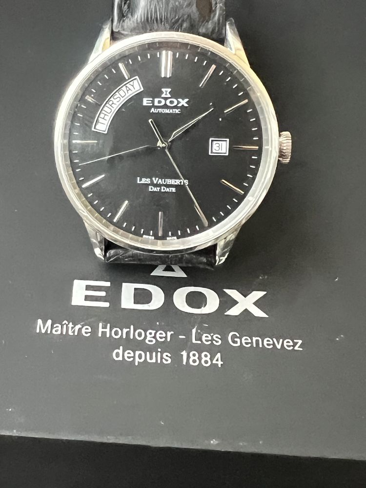 Edox Les Vauberts Day Date Automatic 83007 3 NIN