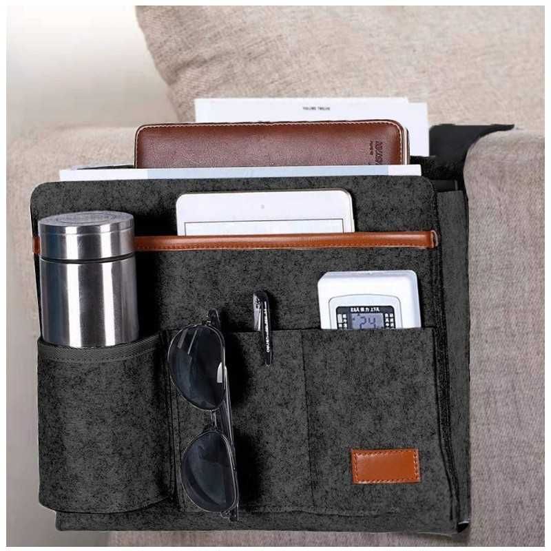 Organizer do auta domu z filcu grafit ORM03GRAF-FILC