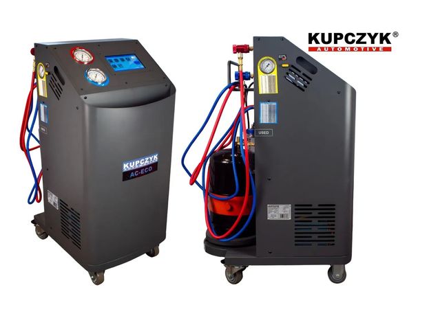 Stacja Klimatyzacji AC-ECO Kupczyk czynnik R134A R1234YF Menu PL Automat