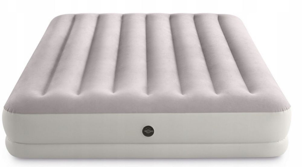 Materac Dmuchany Dwuosobowy + Pompka Łóżko do Spania 202x152 cm INTEX