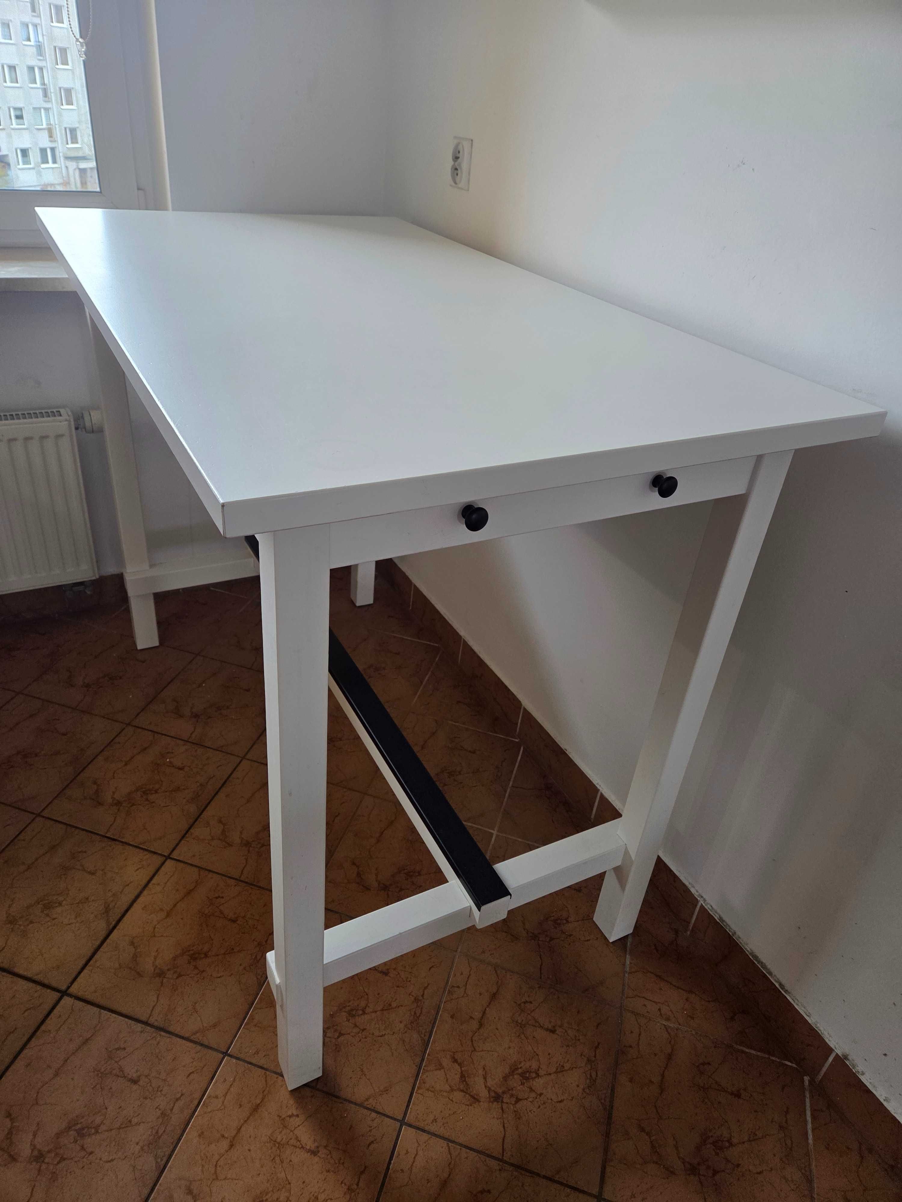 stół barowy z krzesłami ikea nordviken biały