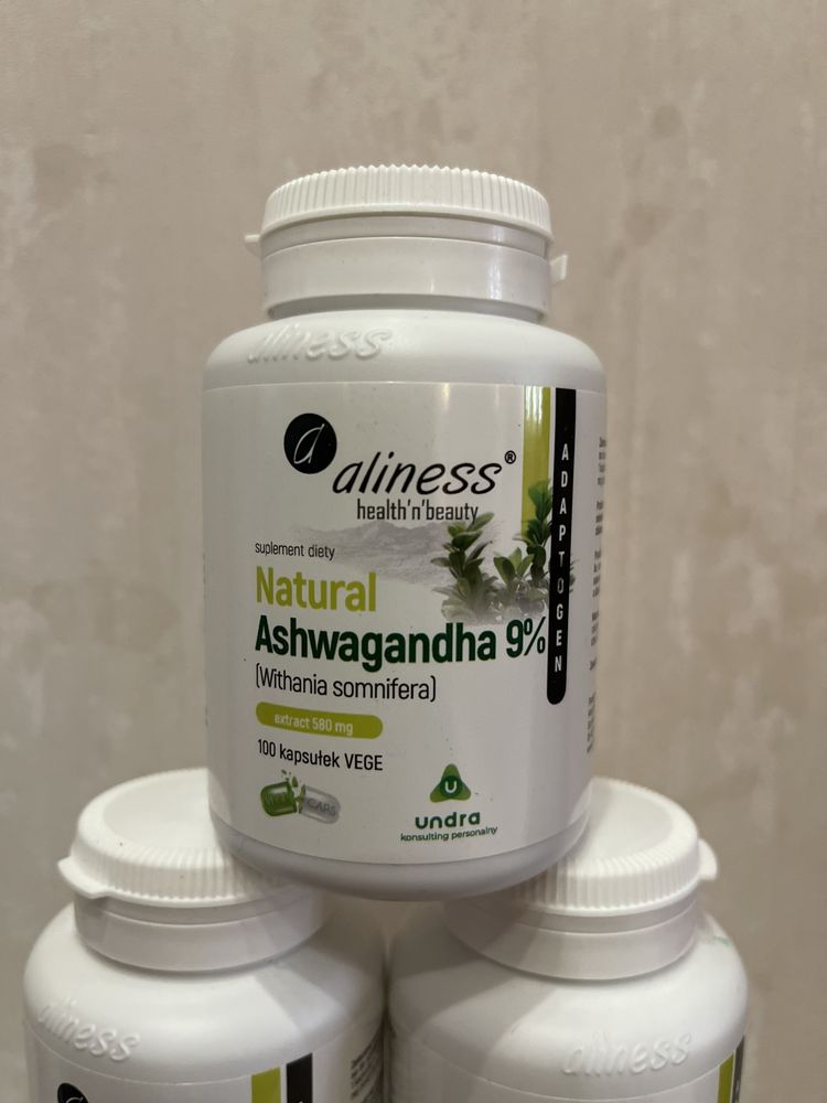 Aliness Ashwagandha naturalna 9% 100шт