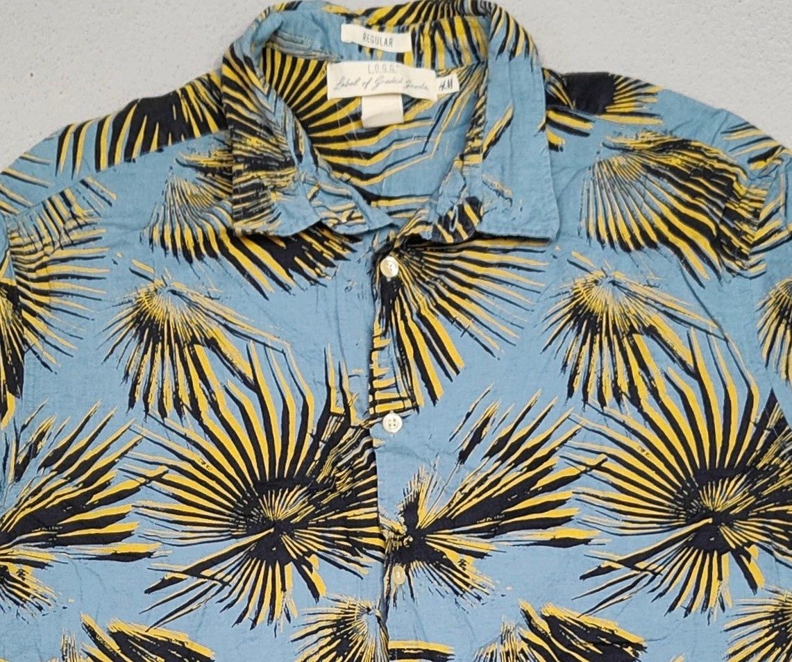 Wr) H&M męska koszula krótki rękaw Roz.XL