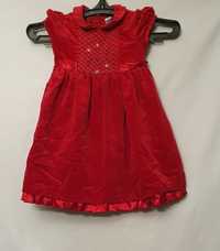 Красное платье бархат на 18-24 месяца фотосессия празничное
