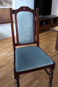 Krzesło tapicerowane, eleganckie drewniane krzesła do salonu - 6 szt.