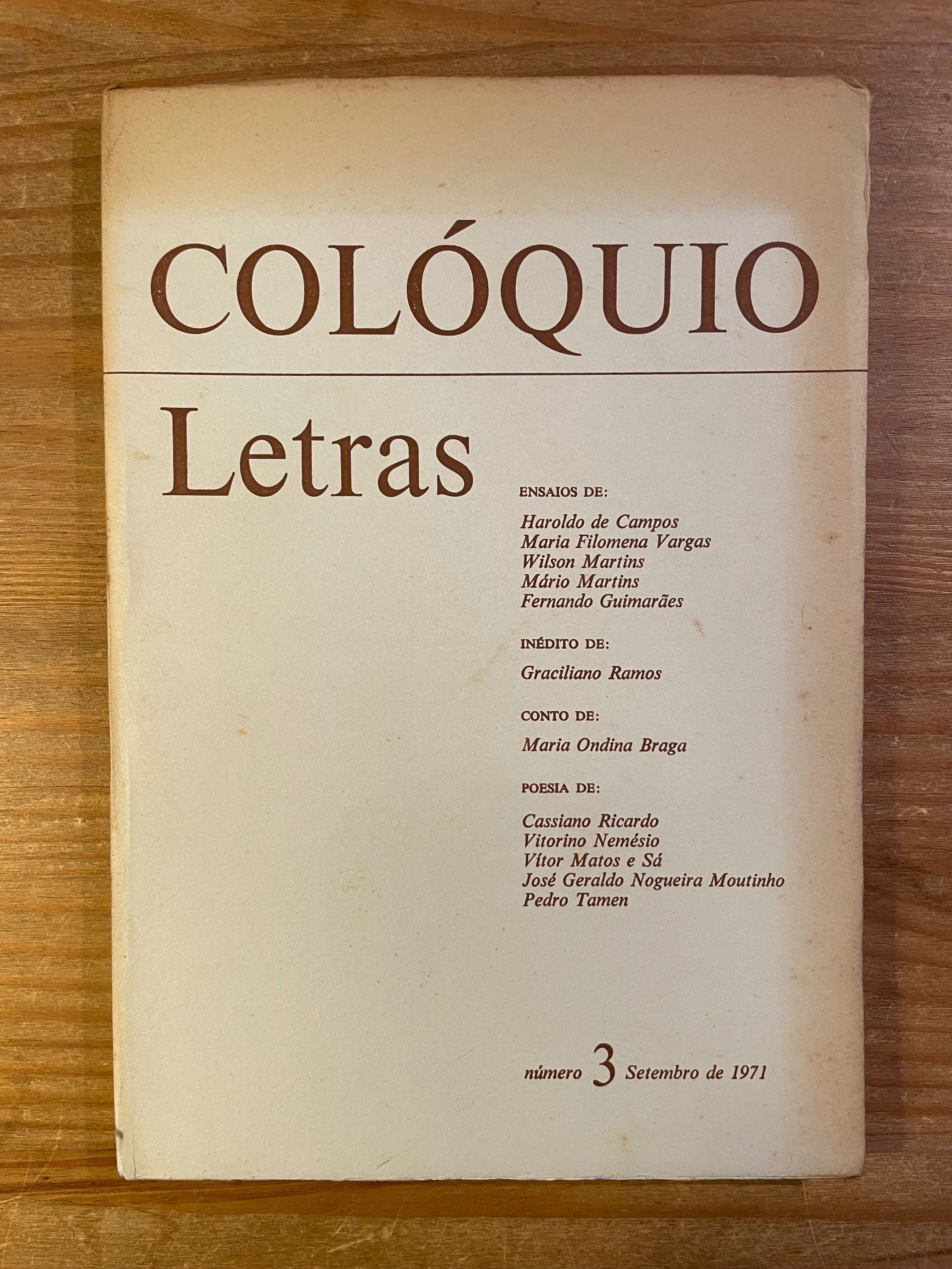 Colóquio - Letras - Número 3 (portes grátis) Maria Ondina Braga