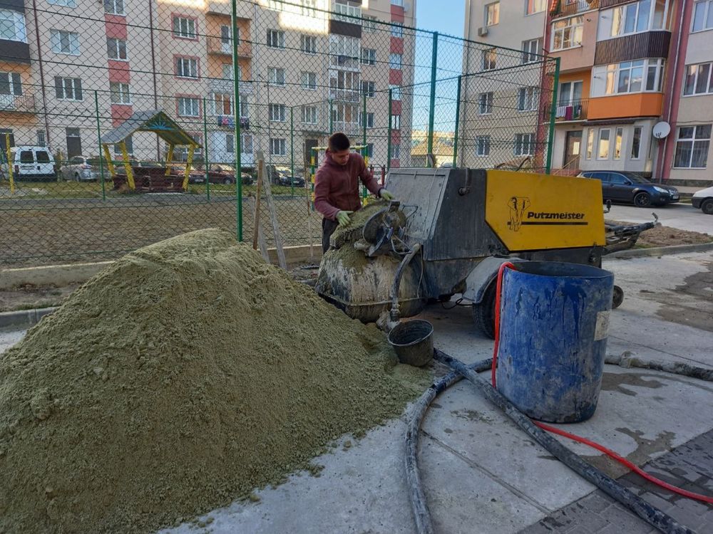 ШВИДКО та ЯКІСНО‼️Машинна напівсуха стяжка підлоги. Гіпсова штукатурка