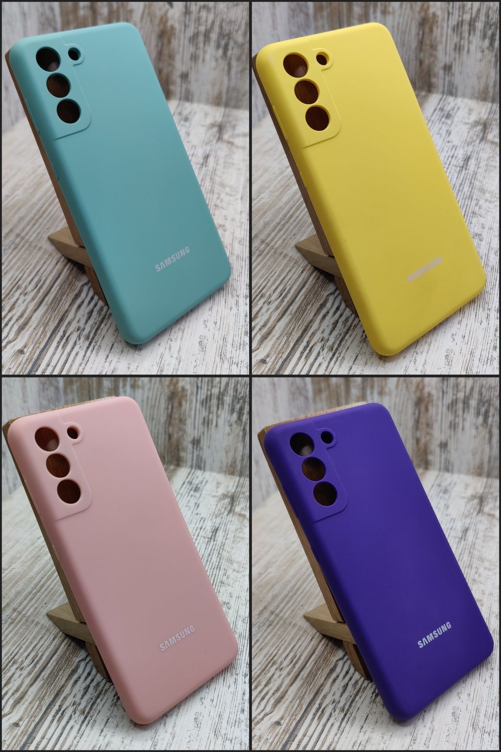 Чехол Silicone Case на Samsung S21/ S21 FE/ S22/ S23 Микрофибра