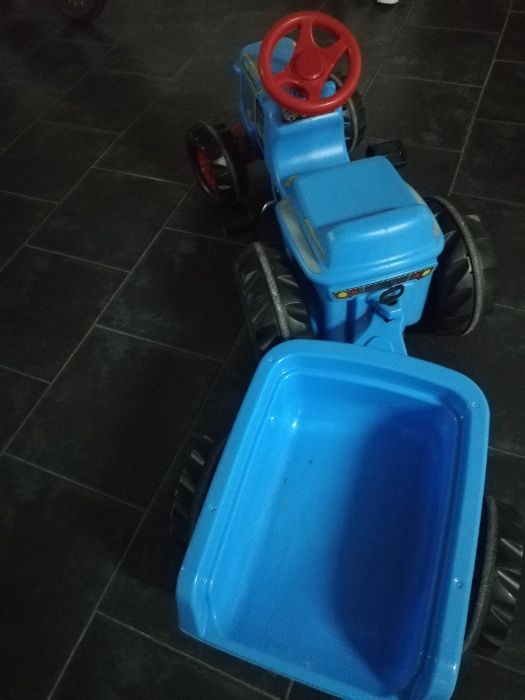 Tractor a pedais RollyKiddy Classic Azul