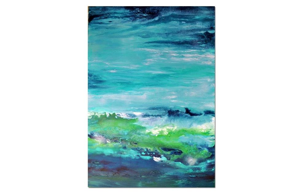 Głębia 38, abstrakcja, nowoczesny obraz ręcznie malowany