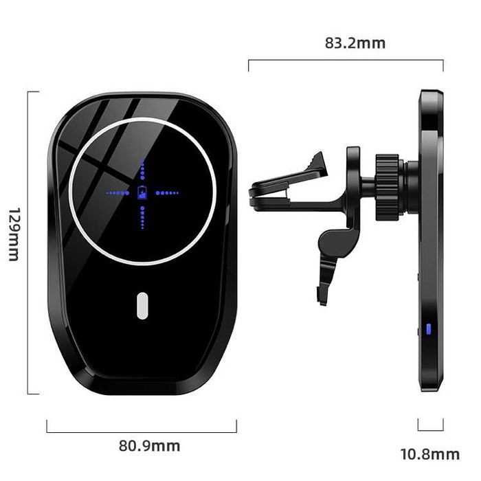 Uchwyt samochodowy do iPhone ładowarka QC Magsafe
