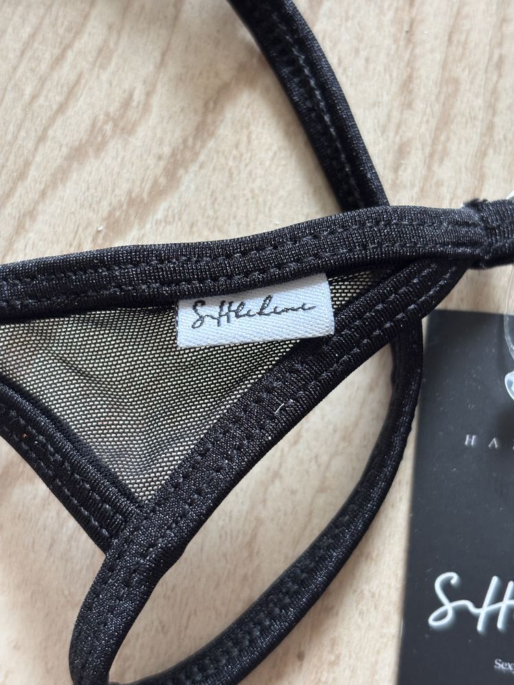 Nowe mini stringi majtki czarne