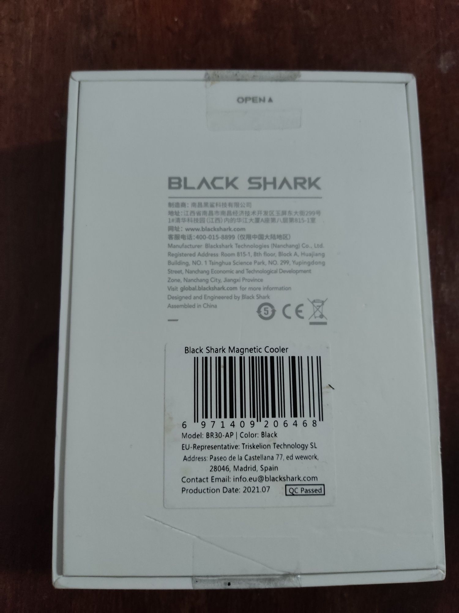 Black Shark Magnetic Cooler Ventilador USB-C Telemóvel
