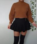Świetny sweter golf unikatowy splot casual blogger musthave Zara