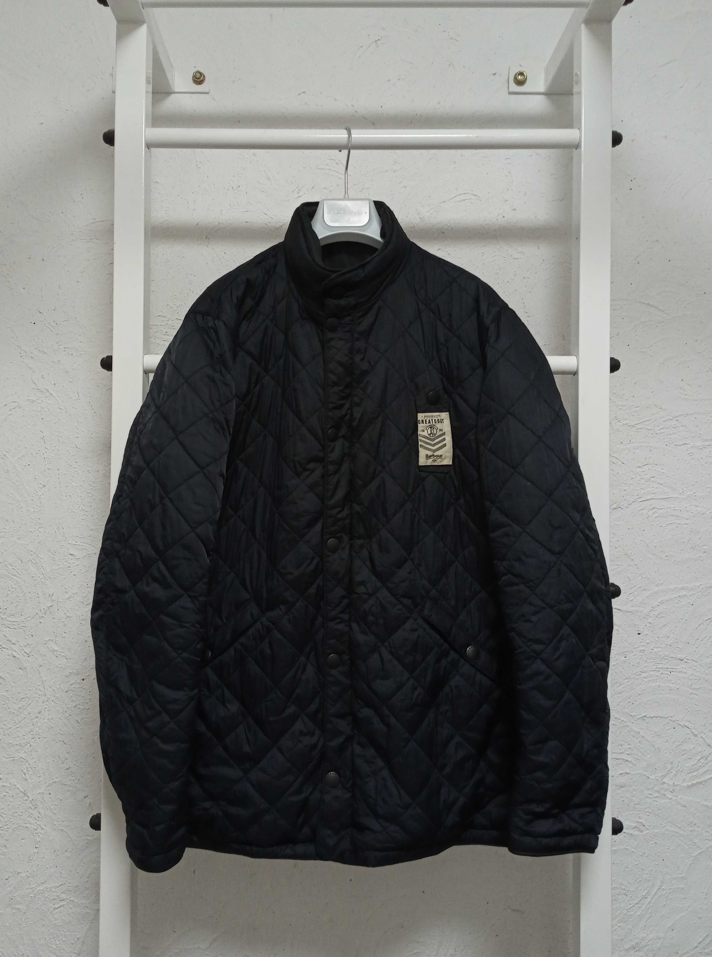 Куртка Barbour М-Л размер двухсторонняя greatcoat