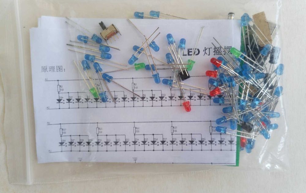 Набор для пайки "Мигающий колокольчик" мультивибратор на светодиодах