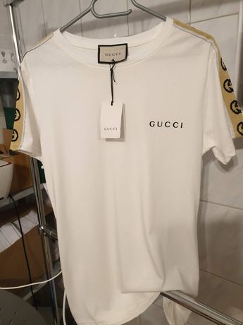 Koszulka Premium Biała Gucci Nowa Metka Modna S-XXL