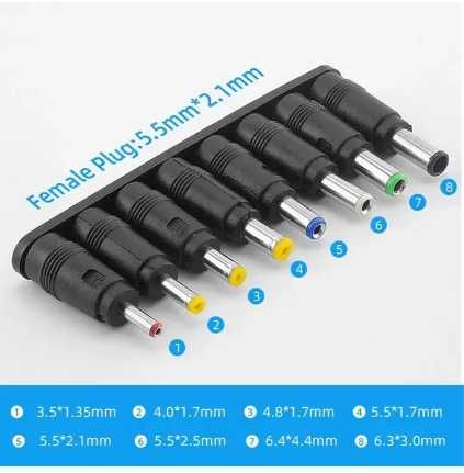 Кабель USB 5v-DC 12v повышающий для роутера+8шт переходников разъёмов