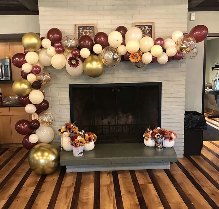 Girlanda balonowa balony 103 el na wesele ślub chrzest komunię ściankę