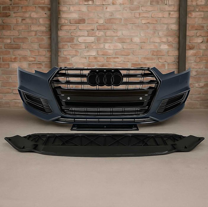 Бампер передній audi a4 b9 sline 2015-2019 Audi A4 B9 Black s4 S4 RS4