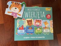 Moje pierwsze zwierzeta puzzle pociąg