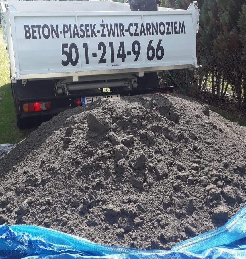 Beton Rmka Mini Wywrotka , półsuchy zaprawa chudziak piasek