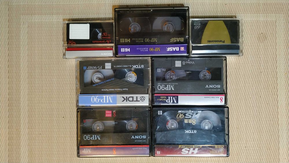 Видеокассеты б/у для видеокамер