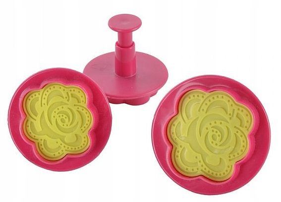 Wykrawacze Do Lukru Torty Ciasta 3Szt Kwiat Róży O